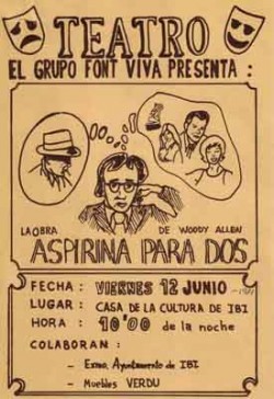 cartel Aspirina para dos
